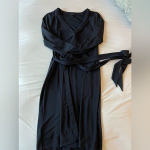 Ann Taylor navy wrap dress